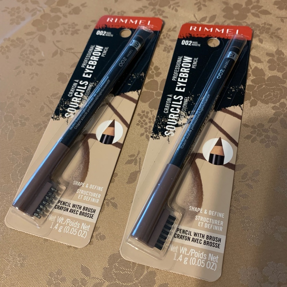 2 Rimmel London #002 Hazel Professional Eyebrow Pencil, Set of Two…